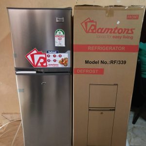 Ramtons RF/339 138-Litre Double Door Refrigerator – Silver