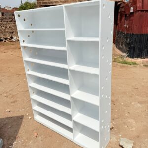 Executive wooden shoes rack-white